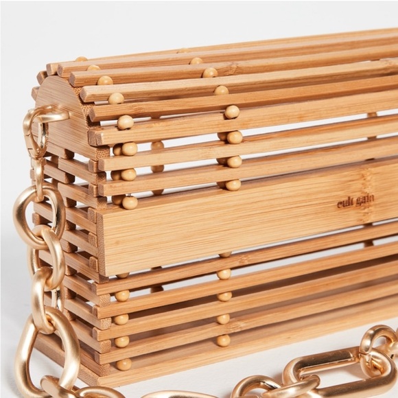 Cult Gaia Sylva Caged Bamboo Shoulder Bag - Picture 4 of 9